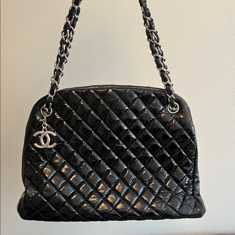Chanel Mademoiselle Black Quilted Shoulder Bag